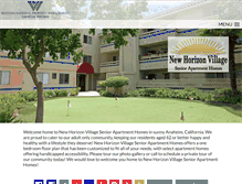 Tablet Screenshot of newhorizonvillage.com